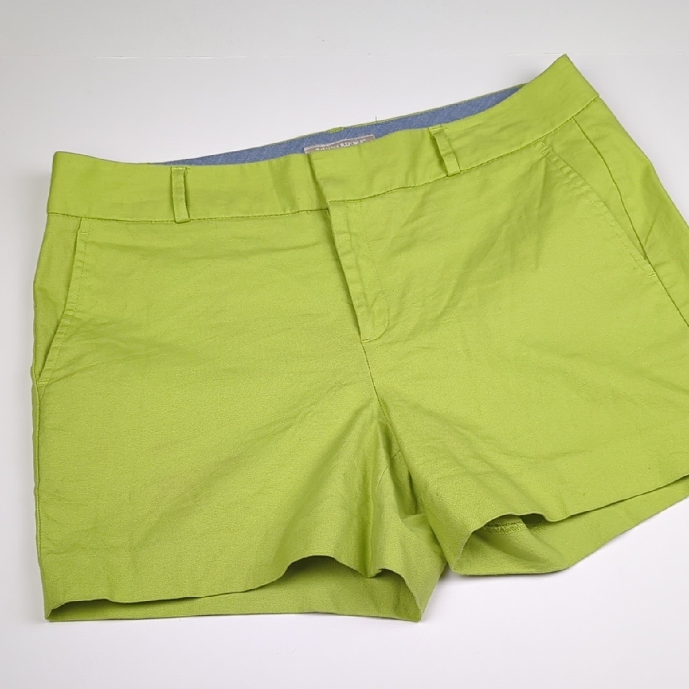 BANANA REBUBLIC Women's Lime Green Hampton Fit Shorts